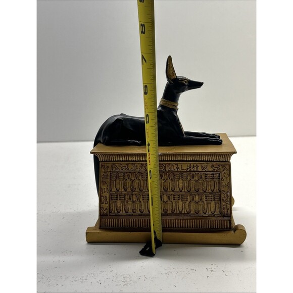 Egyptian God Anubis Trinket Box Figurine Decor Collectible Jewelry Holder - Picture 16 of 16